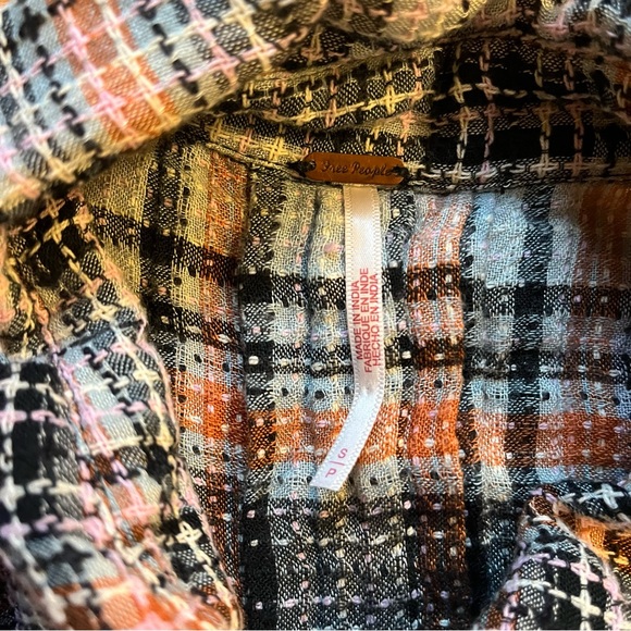Free People preppy halter plaid romper size small - Picture 7 of 10